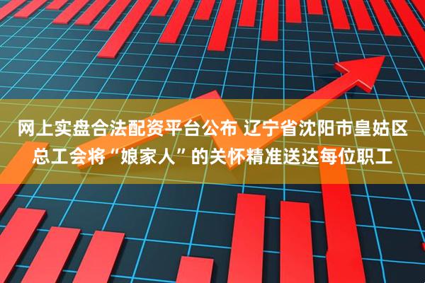 网上实盘合法配资平台公布 辽宁省沈阳市皇姑区总工会将“娘家人”的关怀精准送达每位职工